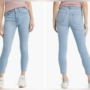 Madewell 10" High Rise Skinny Crop Charlemont Wash Size 31 Denim Jeans NWT $138